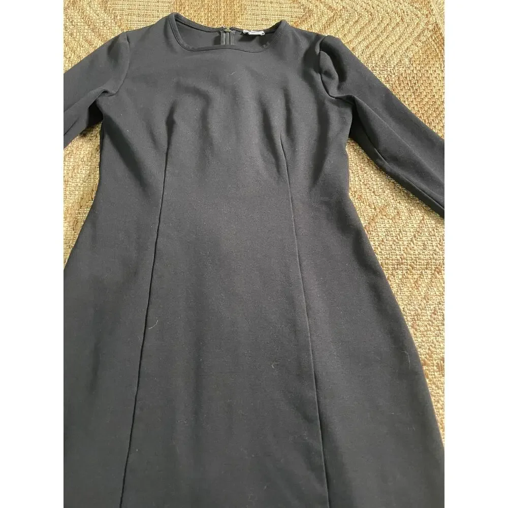 J.Crew long sleeve fitted Dress Black SZ 4